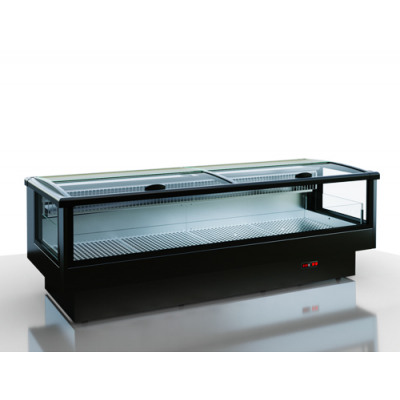Витрина низкотемпературная островная Optiline Unikum A S 100 (R290) с радиусными крышками 2630