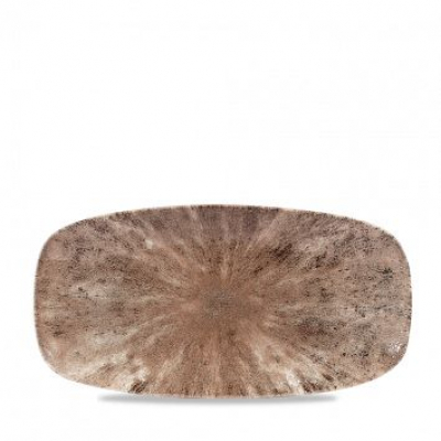 Блюдо прямоугольное 29,8х15,3 см, без борта, Stone Zircon Brown