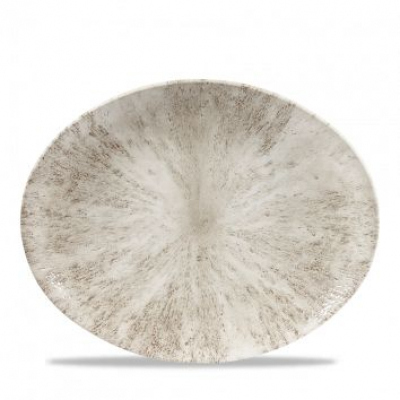 Блюдо овальное 31,7х25,5 см, без борта, Stone Agate Grey