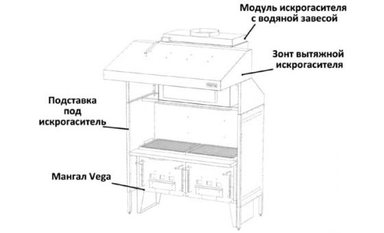 Подставка Веста V-3(под 3 секц.)