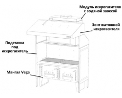 Подставка Веста V-2(под 2-х секц.)