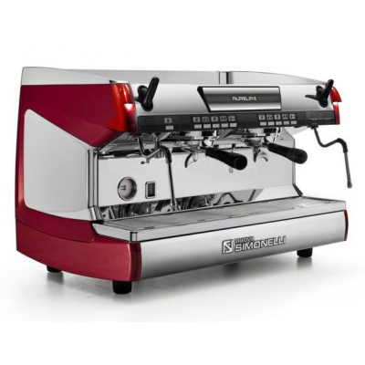 Кофемашина Nuova Simonelli Aurelia II 2Gr V 220В высокие группы/подсветка/цвет красный