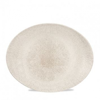 Блюдо овальное 31,7х25,5 см, без борта, цвет Raku Agate Grey