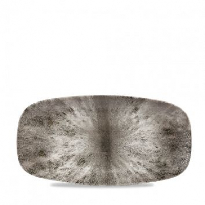 Блюдо прямоугольное 29,8х15,3 см, без борта, Stone Quartz Black